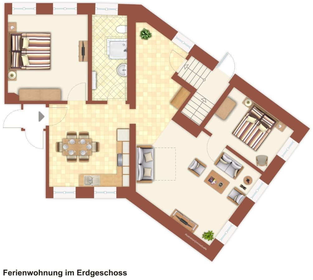 Herrenhaus Hohewarte Lübeck Eksteriør bilde